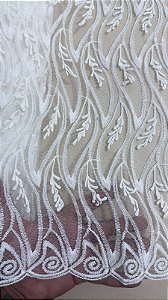 Organza Branco Off - 13 Metros