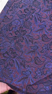 Jacquard Roxo e Vinho com Preto