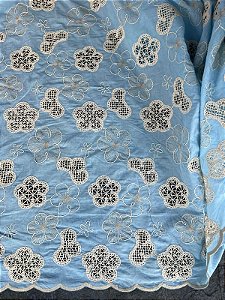 Rechilieu Azul Bordado