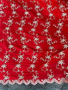 Lesse Vermelho Bordado