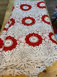 Africano Branco com Vermelho Luxo