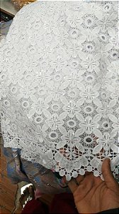 Africano Branco Bordado