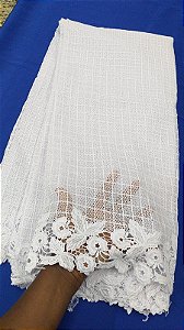 Africano Branco Bordado