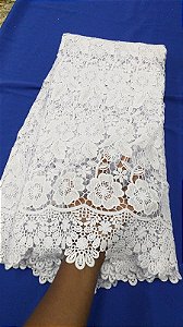 Africano Branco Bordado