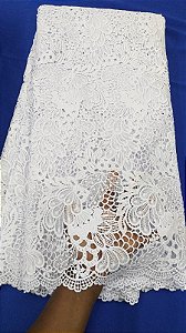 Africano Branco Bordado