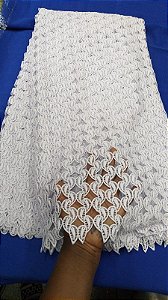 Africano Branco Bordado