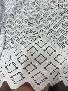 Africano Branco Bordado Luxo