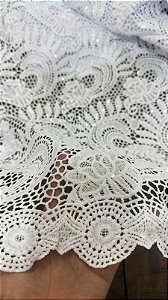 Africano Branco Bordado Luxo