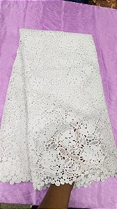 Africano Branco Bordado