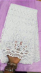 Africano Branco Bordado