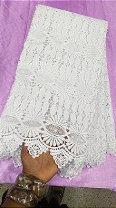 Africano Branco Bordado