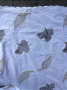 Lesse Branco com Amarelo Bordado