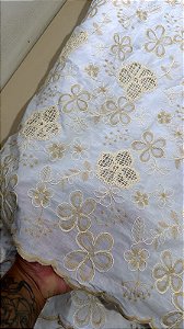 Rechilieu Branco Bordado