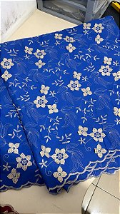 Retalho - Lesse Azul Bordado 3D