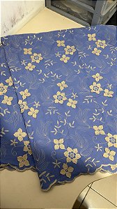 Retalho - Lesse Azul Bordado 3D