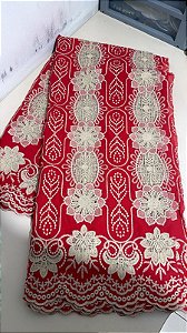 Retalho - Rechilieu Vermelho Bordado