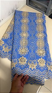 Retalho - Rechilieu Azul Bordado