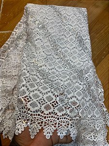 Africano Branco Bordado Luxo