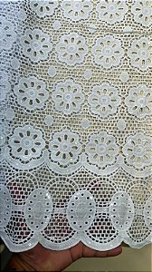 Africano Branco Bordado