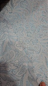 Jacquard Azul BB com Branco