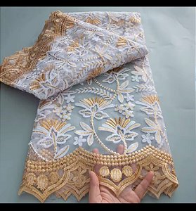 Africano Branco com Dourado
