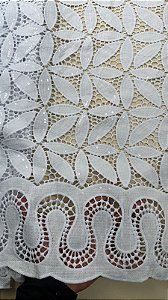 Africano Branco Bordado Luxo