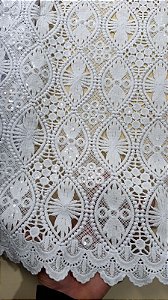 Africano Branco Bordado Luxo