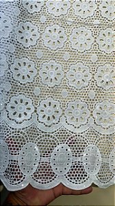 Africano Branco Bordado Luxo