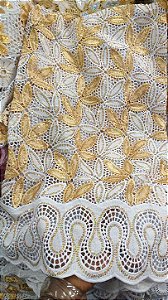 Africano Branco com Dourado Luxo