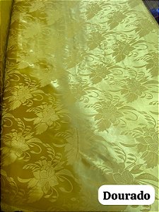 Cetim Dourado Jacquard