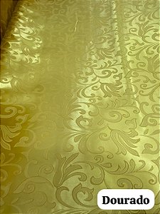 Cetim Dourado Jacquard