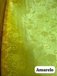 Cetim Amarelo Jacquard