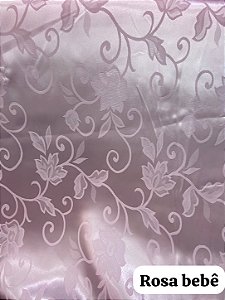 Cetim Rosa Bebê Jacquard
