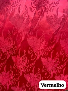 Cetim Vermelho Jacquard