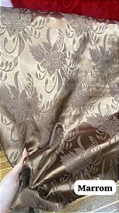 Cetim Marrom Jacquard