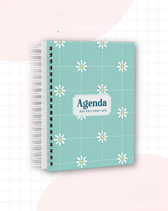 Agendas 2026 Feminina Personalizadas | Verde Floral