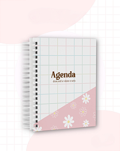 Agendas 2026 Feminina Personalizadas | Floral Rosa