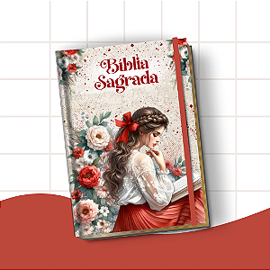 Bíblia Letra Hiper Plus com Harpa – Leitura Confortável e Edição Completa | Menina Loira Vermelho