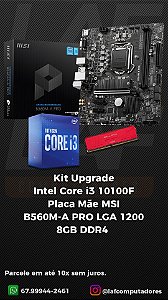 Kit Upgrade LAF, Intel Core i3 10100F, B560M DDR4, 8GB DDR4