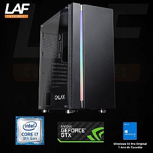 Computador Gamer LAF, Intel i7 9700F, 16GB 2x8GB DDR4, SSD M.2 NVMe 480GB, GTX 1650 4GB