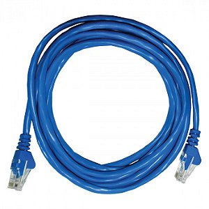 Cabo de Rede CAT5E 26AWG 3 METROS AZUL CY-PC3.0M-5-BL