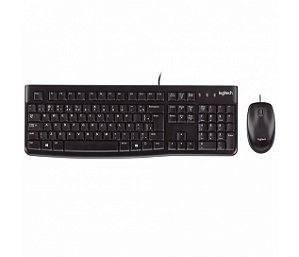 Teclado e Mouse com fio USB Logitech MK120