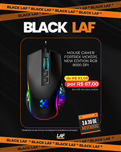 Mouse Gamer Fortrek Vickers New Edition Rgb 8000 DPI
