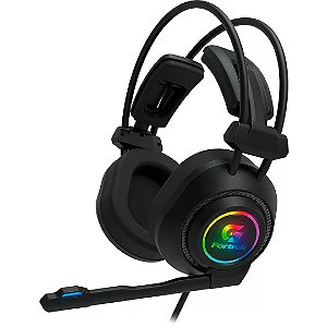 Headset Gamer Fortrek Vickers P2 + USB RGB Preto