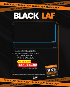 Mouse Pad Gamer Fortrek Speed MPG104 - 900x400mm