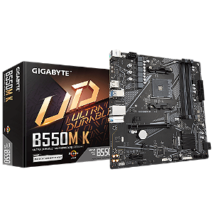Placa Mãe Gigabyte B550M K AMD Am4 Chipset B550 Matx Ddr4 - B550M K Rev.1.0