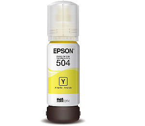 Garrafa De Tinta Para Ecotank Amarelo T504 - T504420AL - Epson