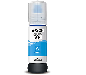 Garrafa de Tinta Para Ecotank Ciano T504 - T504220AL - Epson