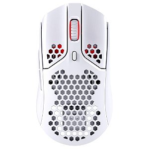 Mouse Gamer s/ Fio HyperX Pulsefire Haste Wireless 16000 DPI 6 Botões Branco - 4P5D8AA