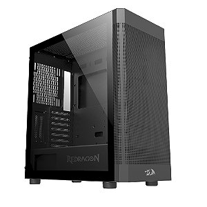 Gabinete Redragon Aeroglass Preto CA-602B